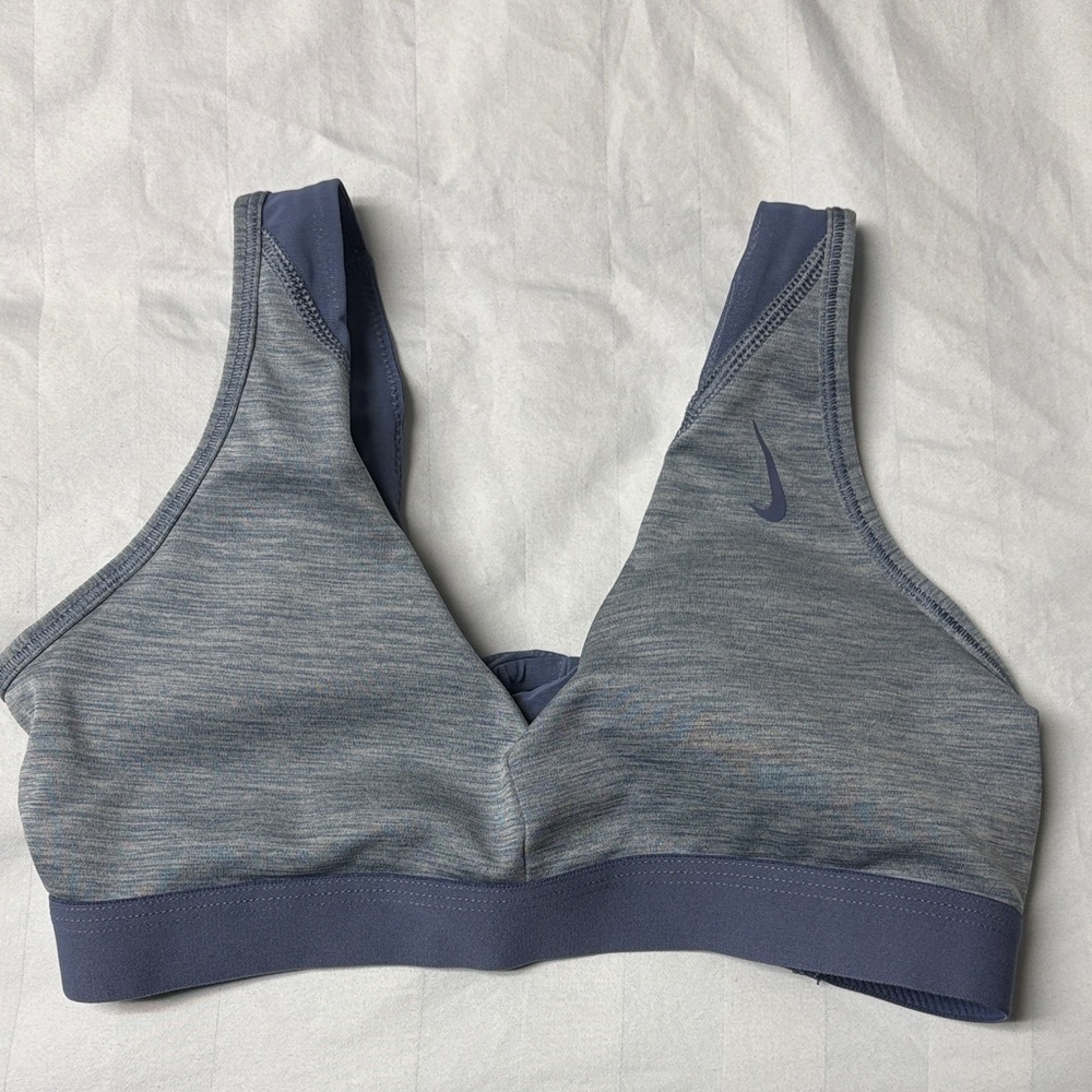 NIKE Women's Blue Sports Bra - Picture 2 of 3
